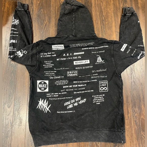 Whistlin Diesel Monster Max Goat Quote Hoodie Limited Edition #1133/3500 XXL - Picture 3 of 4